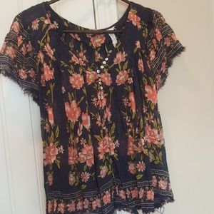 Floral Free People top
